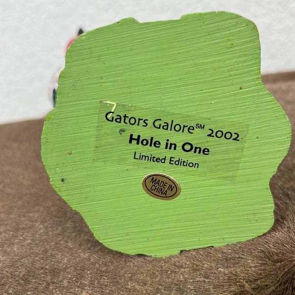 Gators Galore Hole in One2002 Collctors Limited Edition Alligator Statue Golf - Picture 7 of 7